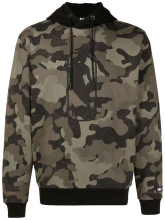 BOSS Felpa con stampa camouflage BOSS x NBA - Verde