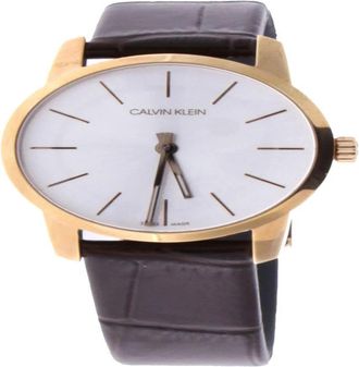 Calvin Klein City Watch - Dames - Horloges - Veelkleurig - ONE Size - Leer - Accessoires