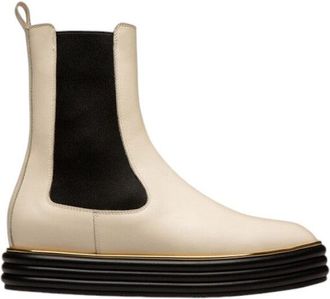 Bally Faelisa 6239410 Womens Bone Calf Plain Combat Boots