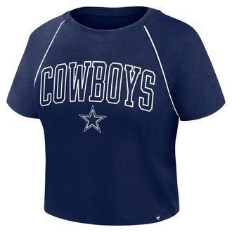 Nike Dallas Cowboys Offensive Scheme Nike Womens NFL Cropped T-Shirt in Blue | 04LR45277RD-NZG