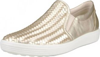 Ecco Womens Soft 7 Shoes In Pure White Gold