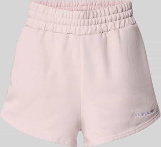 Pegador High Waist Shorts mit Logo-Stitching Modell WILUNA in Rosa, Gr&ouml;&szlig;e XS