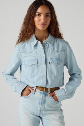 Levi's Classic Western Denim Shirt - Mujer - XL - Lavado claro / Keep It Classic Light