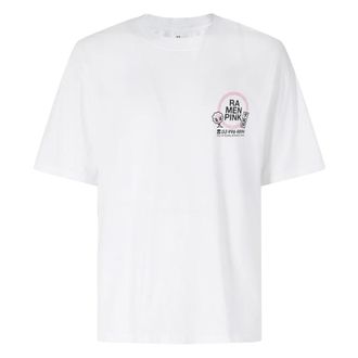Edwin Ramen Pink T-Shirt - Heren - T-shirts - Wit - XL - Katoen - Tops
