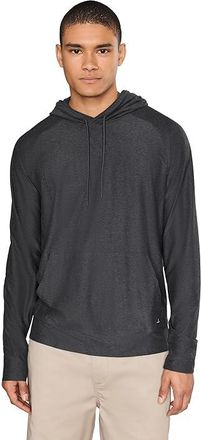 Prana Altitude Tracker LT Hoodie Mens Sweatshirt Black Heather : 2XL, Elastane/Polyester