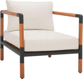 Safavieh Couture Tommy Metal & Wood Patio Chair