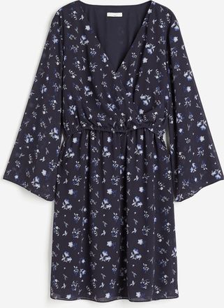 H&M MAMA Stillkleid aus Chiffon - Blue