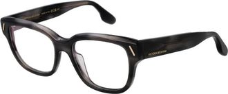 Victoria Beckham Rechthoekig Acetaat Frame - Dames - Brillen - Grijs - ONE Size - Accessoires