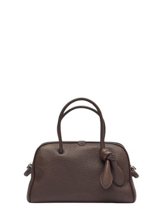 Jacquemus Structured Brown Leather Le Petit Turismo Bag