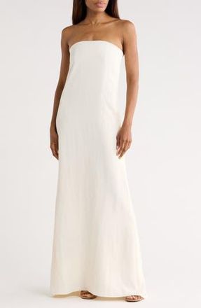 TWP Carolyns Strapless Gown in Bone at Nordstrom Rack, Size 00