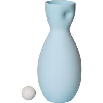 Middle Kingdom Porcelain Unique Series Thumb Print Porcelain Vase in Denim at Nordstrom