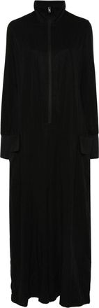 Yohji Yamamoto twill jumpsuit - women - Lyocell/Polyamide - S - Black