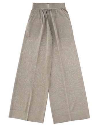 Circus Hotel Neutrals Wide-Leg Viscose-Blend Tailored Pants