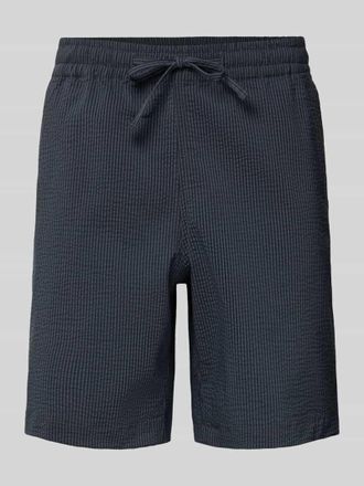 Lacoste Loose Fit Shorts aus Baumwoll-Mix in Dunkelblau, Gr&ouml;&szlig;e XXL