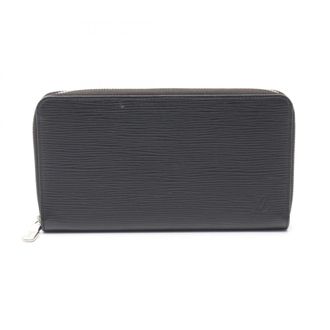 Louis Vuitton Black Noir Leather Long Wallet (Bi-Fold) (Pre-Owned)
