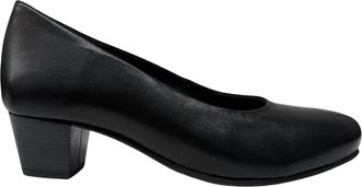 Wolky Womens Heathrow Leather Pump Shoe In Black