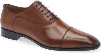 Christian Louboutin Greggory Cap Toe Oxford in Havane at Nordstrom, Size 13Us