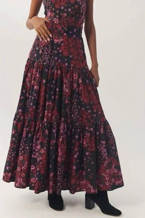 Hutch Teigan Maxi Skirt In Black Geo