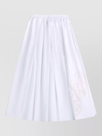 Fay cotton lace a-line maxi skirt