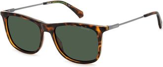 Polaroid Polarized Green Square Mens Sunglasses PLD 4145/S/X 0086/UC 55