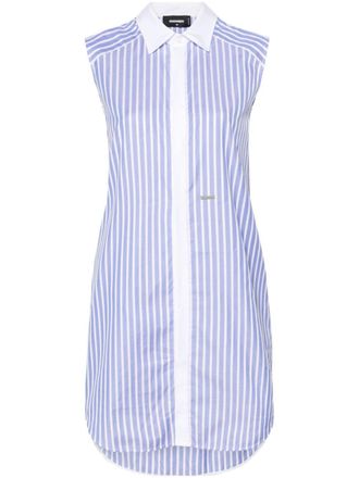 Dsquared2 Gestreepte blousejurk - Blauw