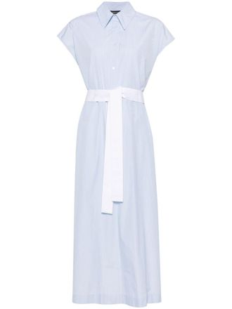 Fabiana Filippi striped poplin shirt dress - Blue