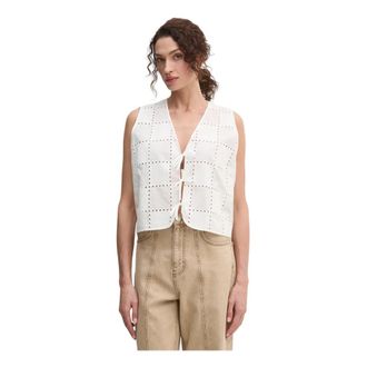 IVY OAK Tala Vest - Dames - Pakken - Beige - Maat: XL Katoen