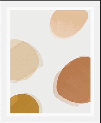 Queence Bild »Dots« Abstrakt Figuren Kunst Modern 1 Stk. tlg. gerahmt