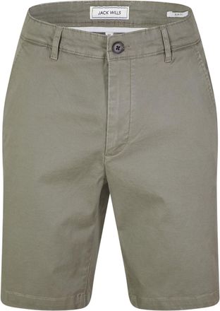 Jack Wills Effen Chino Korte Broek Heren (Olijf)