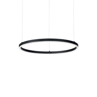 Netlighting Oracle Integrated LED Circle Ceiling Pendant Lamp 1 Light Black 3000K
