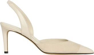Kiton Su&egrave;de Slingback Pumps - Dames - Pumps - Beige - 39 EU - Su&egrave;de - Schoenen