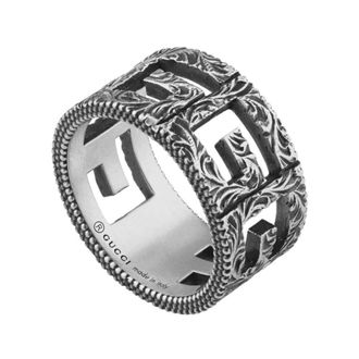 Gucci G Cube Ring - Dames - Accessoires - Grijs - Maat: 53 MM