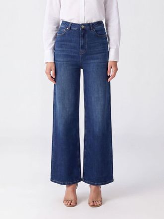 Twinset High-Waisted Palazzo Wide Leg Denim Jeans
