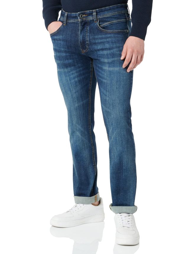 Camel Active Herren Jeans Relaxed Fit – Bequeme Stretch-Denim Mit Used-Look