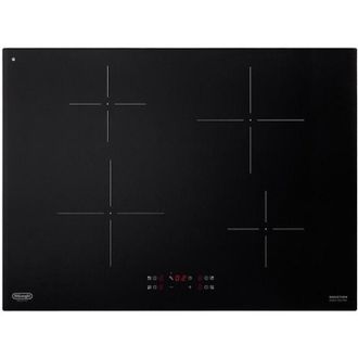DeLonghi Placa De Inducci&oacute;n Empotrada Delonghi Pin 72 Negra De 70 Cm Y 4 Fuegos