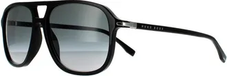 HUGO BOSS Aviator Mens Shiny Black Grey Gradient 90041091 - One Size