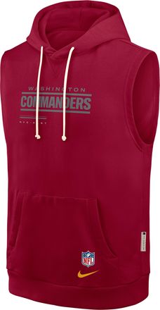 Nike Washington Commanders Sideline Nike Mens Dri-FIT NFL Sleeveless Pullover Hoodie in Red | 03B467P9E-0CN