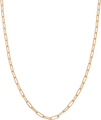 Sethi Couture Paper Clip Chain Necklace in Rose at Nordstrom, Size 24