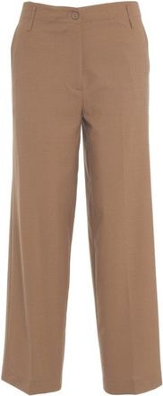 Semicouture Straight-Leg Trousers With Medium-Rise Waistband