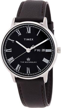 Timex Waterbury Quartz Black Dial Mens Watch TW2U88600