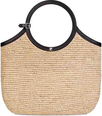 Courr&egrave;ges Holy Raphia Tote Bag