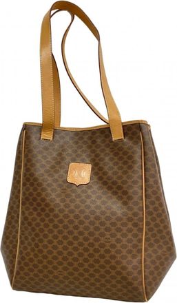 Celine Brown Pvc Tote Bag (Pre-Owned)