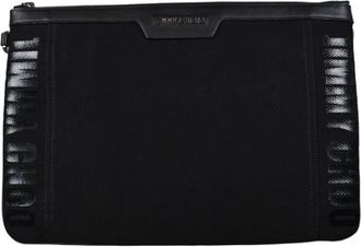 Jimmy Choo London Derek Clutch Bag - Heren - Laptoptassen - Zwart - ONE Size - Tassen