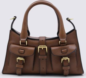 Mulberry Brown Leather Mini Roxanne Heritage Top Handle Bag