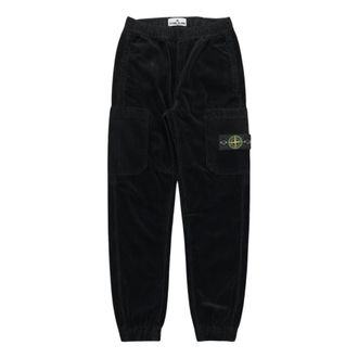 Stone Island Trousers - male - Stone Island - Sweatpants - Black - 8 Y - Kids