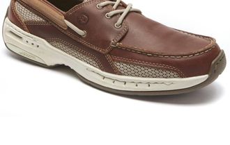 Dunham Mens Captain Boat Shoe In Brown