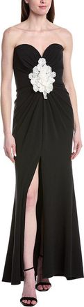 Tadashi Shoji Solid Sleeveless Maxi Dress