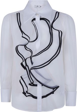 Elisabetta Franchi Shirt Ivory Black