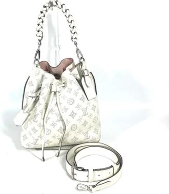 Louis Vuitton Pre-owned Bucket Bags, female, White, Size: ONE SIZE Pre-owned Leather louis-vuitton-bags