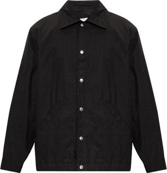 Jil Sander Cotton Overshirt - Heren - Casual Overhemden - Zwart - XL - Katoen - Overhemden